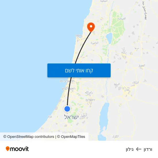 מפת ורדון לגילון