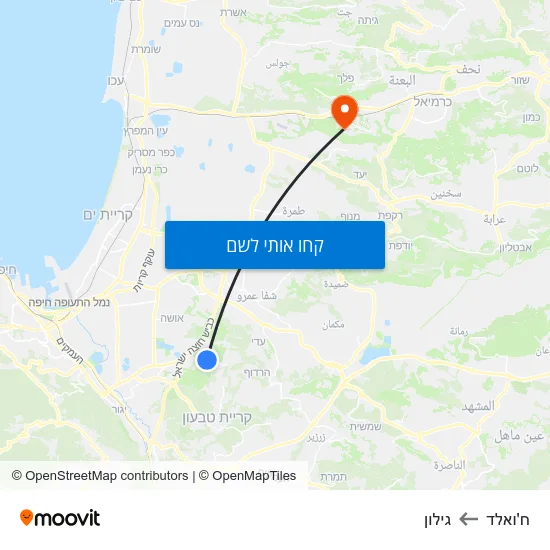 מפת ח'ואלד לגילון