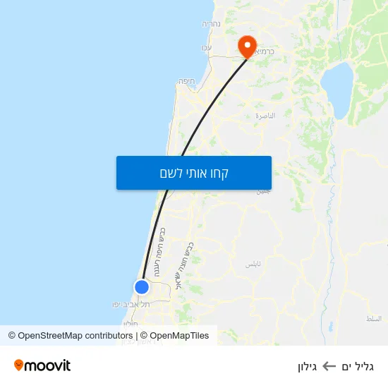 מפת גליל ים לגילון