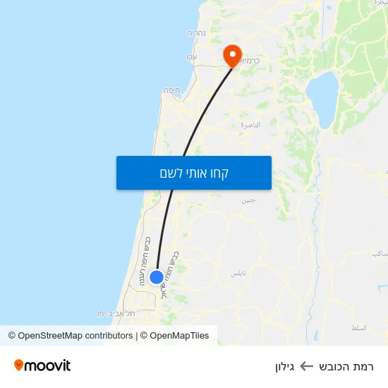 מפת רמת הכובש לגילון