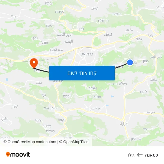 מפת כמאנה לגילון