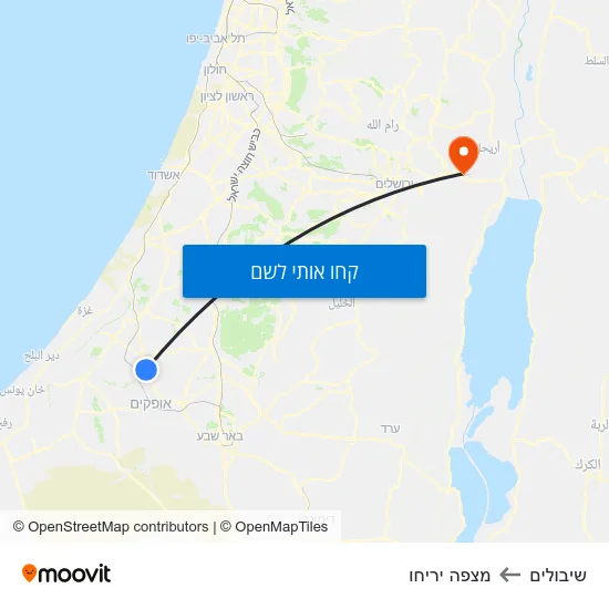 מפת שיבולים למצפה יריחו