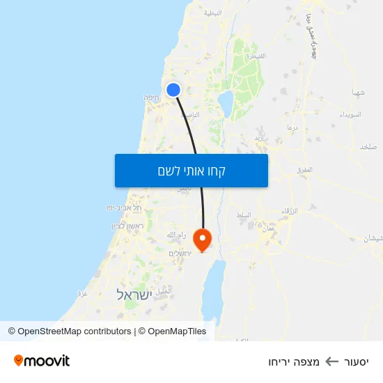 מפת יסעור למצפה יריחו