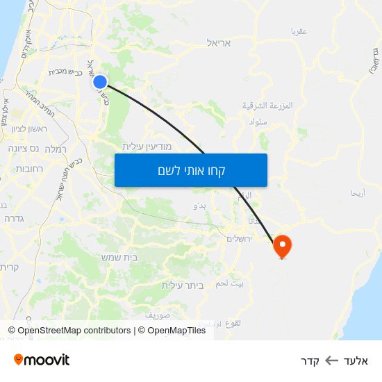 מפת אלעד לקדר
