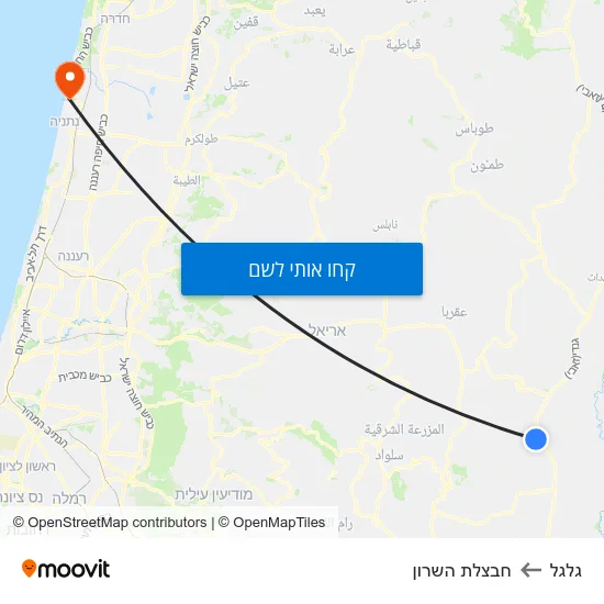 מפת גלגל לחבצלת השרון