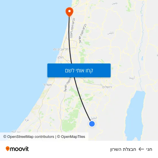 מפת חגי לחבצלת השרון
