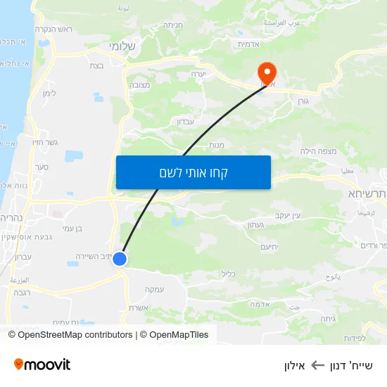 מפת שייח' דנון לאילון