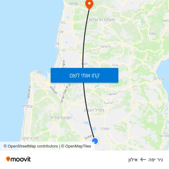 מפת ניר יפה לאילון