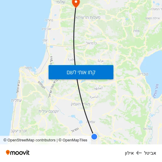 מפת אביטל לאילון