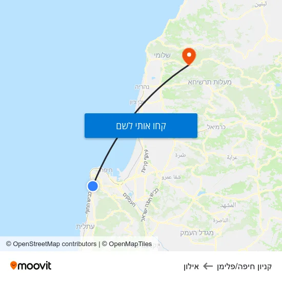מפת קניון חיפה/פלימן לאילון