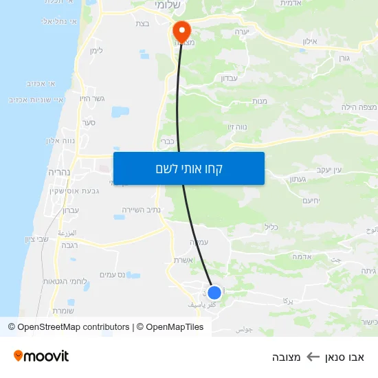 מפת אבו סנאן למצובה