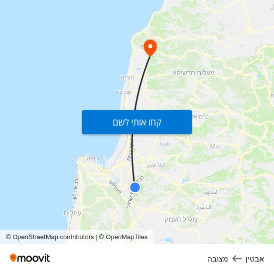 מפת אבטין למצובה