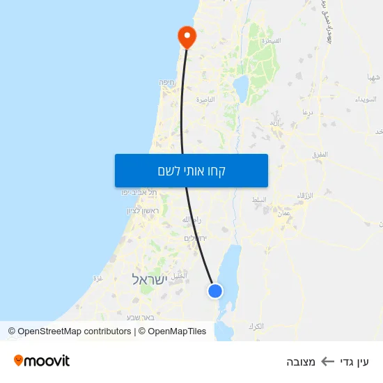מפת עין גדי למצובה