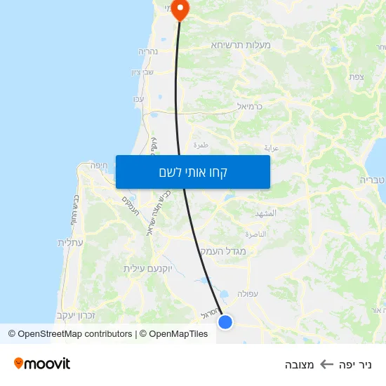 מפת ניר יפה למצובה