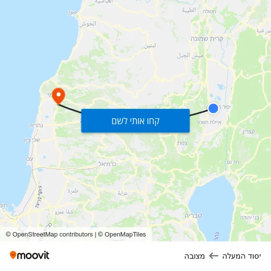 מפת יסוד המעלה למצובה