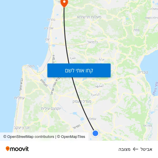 מפת אביטל למצובה