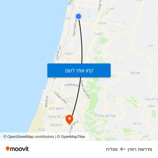 מפת מדרשת רופין למצליח