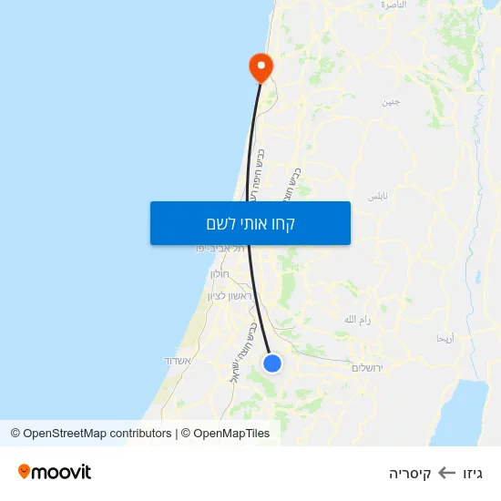 מפת גיזו לקיסריה