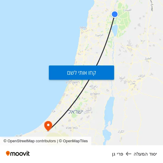 מפת יסוד המעלה לפרי גן