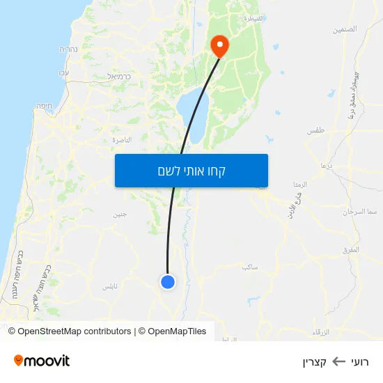 מפת רועי לקצרין