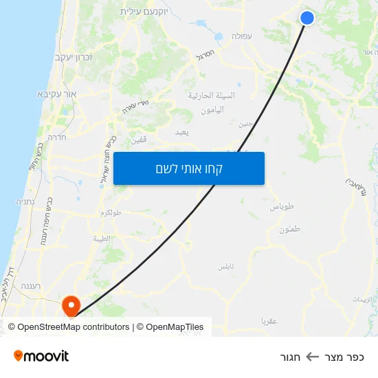 מפת כפר מצר לחגור