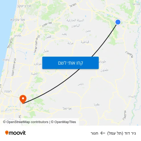 מפת ניר דוד (תל עמל) לחגור