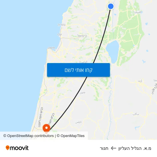 מפת מ.א. הגליל העליון לחגור