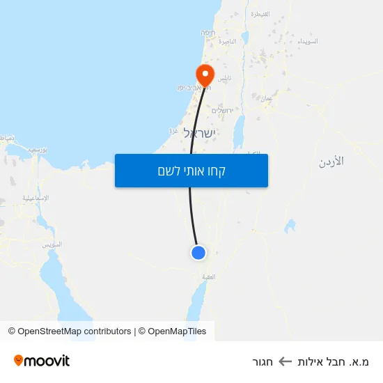 מפת מ.א. חבל אילות לחגור