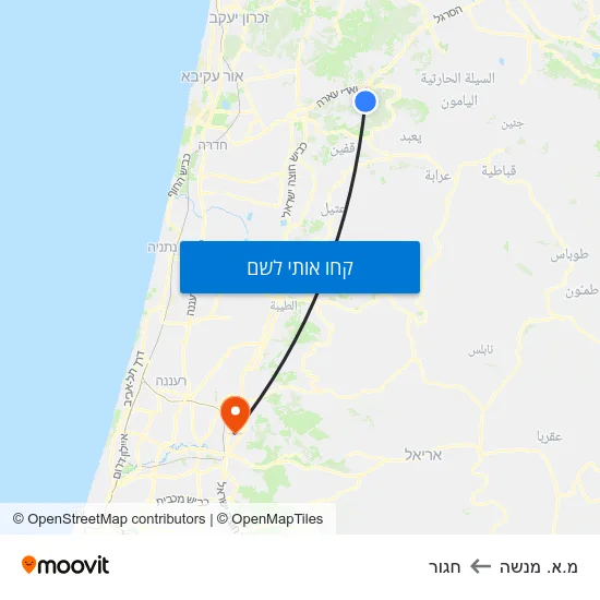 מפת מ.א. מנשה לחגור