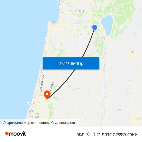 מפת פארק תעשיות קדמת גליל לחגור