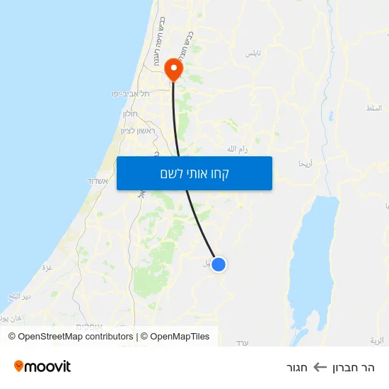 מפת הר חברון לחגור