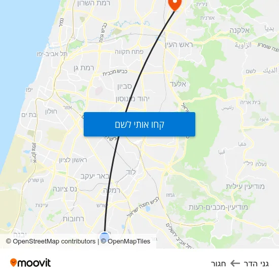 מפת גני הדר לחגור