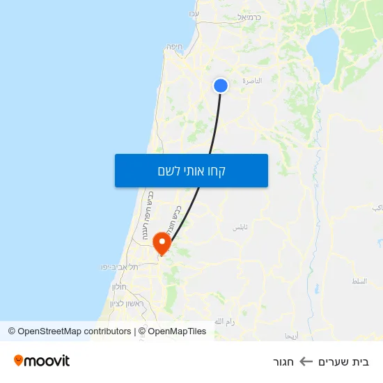 מפת בית שערים לחגור