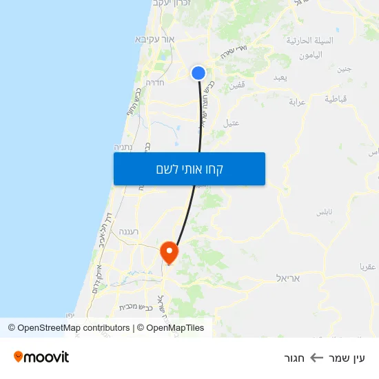מפת עין שמר לחגור