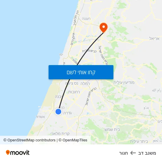 מפת משגב דב לחגור