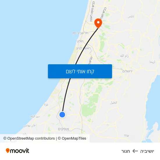 מפת יושיביה לחגור