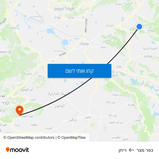 מפת כפר מצר לריחן