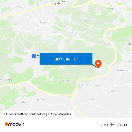 מפת בסמ"ה לריחן