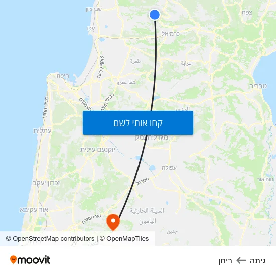 מפת גיתה לריחן
