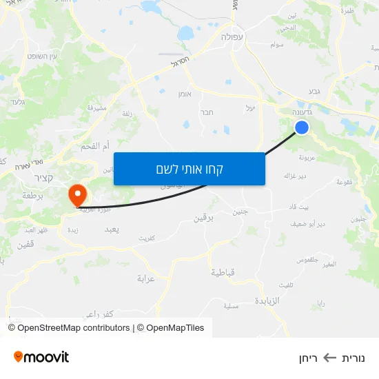 מפת נורית לריחן