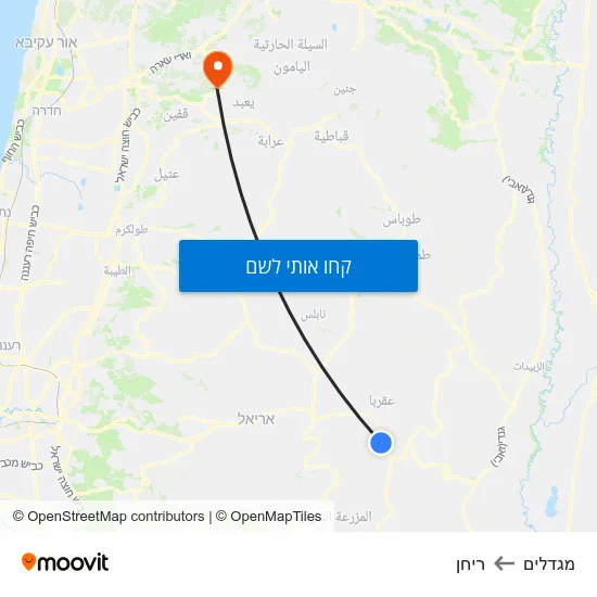 מפת מגדלים לריחן