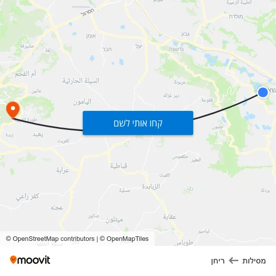 מפת מסילות לריחן