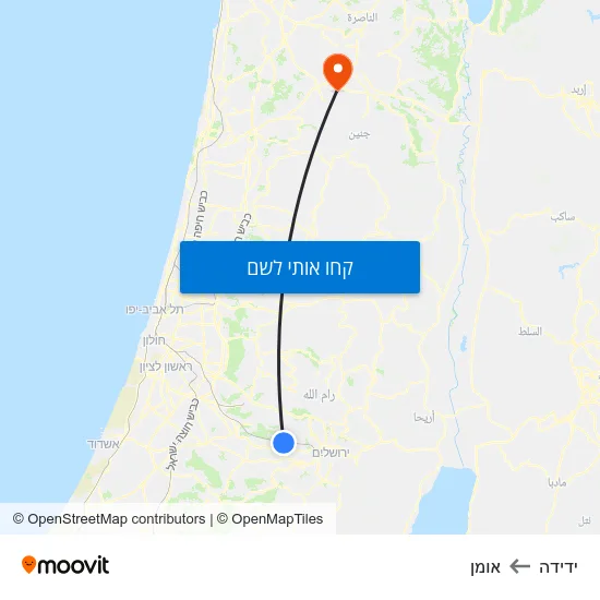 מפת ידידה לאומן