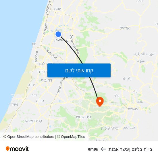 מפת בי''ח בלינסון/גשר אבנת לשורש