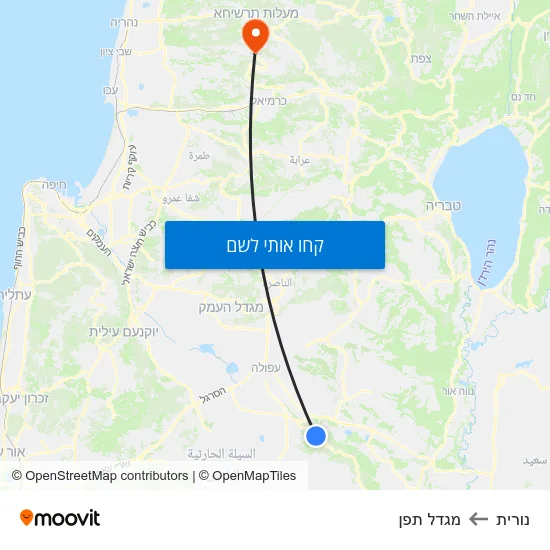 מפת נורית למגדל תפן