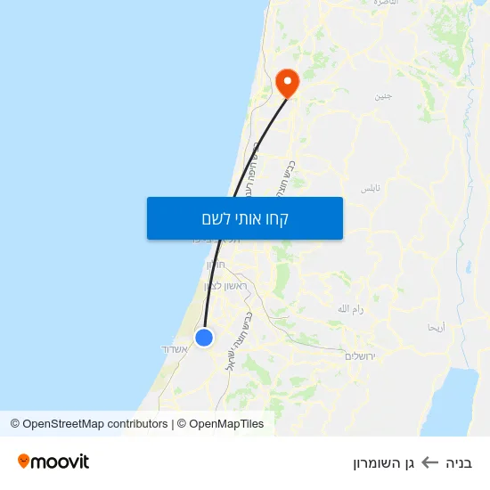 מפת בניה לגן השומרון