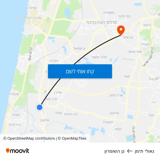 מפת גאולי תימן לגן השומרון