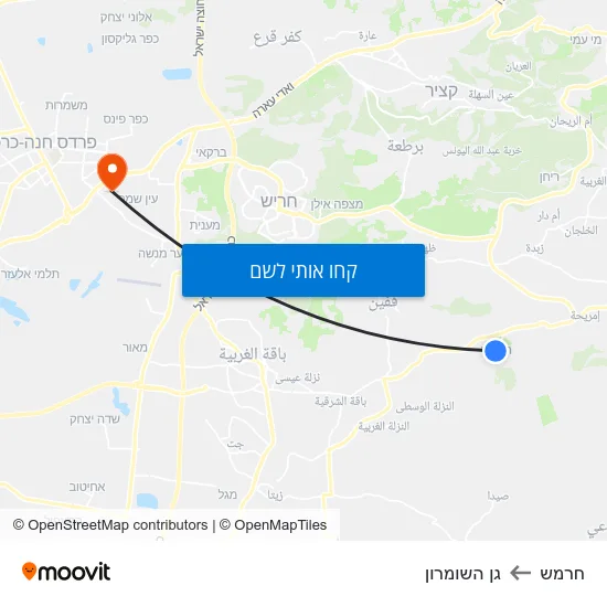 מפת חרמש לגן השומרון