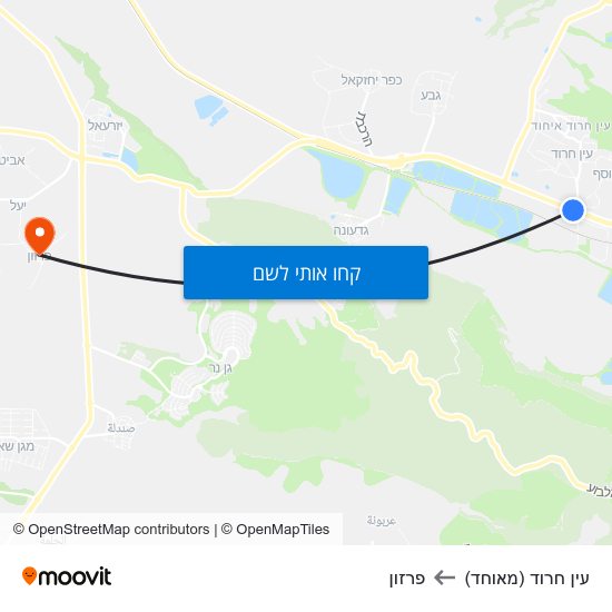 מפת עין חרוד (מאוחד) לפרזון