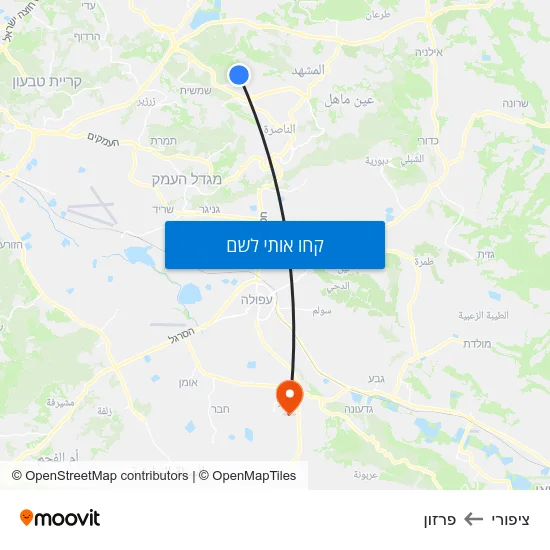 מפת ציפורי לפרזון